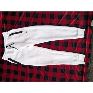 Athletex Performance Joggers - white Colorblock with Zip Pockets